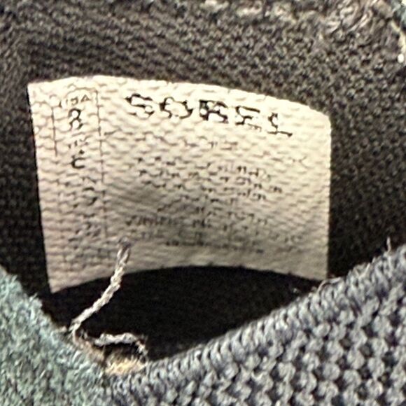 Sorel Out ‘N About Women’s Sz 8 Black Suede Pull On Hidden Wedge Hi Chelsea Boot - Picture 6 of 10